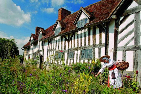 Mary Arden's Farm Print - Prints of Shakespeares Houses - Shakespeare Lovers Gifts - Gifts for Lovers of store Stratford Upon Avon - Tudor Houses